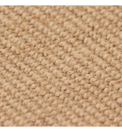 Tapis en jute avec support en latex 120 x 180 cm Naturel