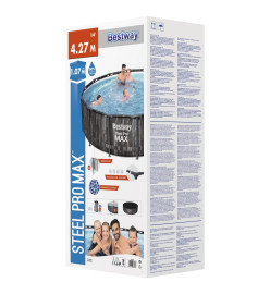 Bestway Ensemble de piscine ronde Steel Pro MAX 427x107 cm