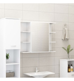 Ensemble de meubles de salle de bain 3 pcs Blanc Aggloméré