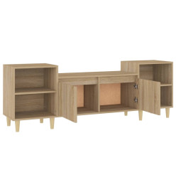 Meuble TV Chêne sonoma 160x35x55 cm Bois d'ingénierie