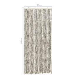 Moustiquaire Gris clair et gris foncé 56x185 cm Chenille