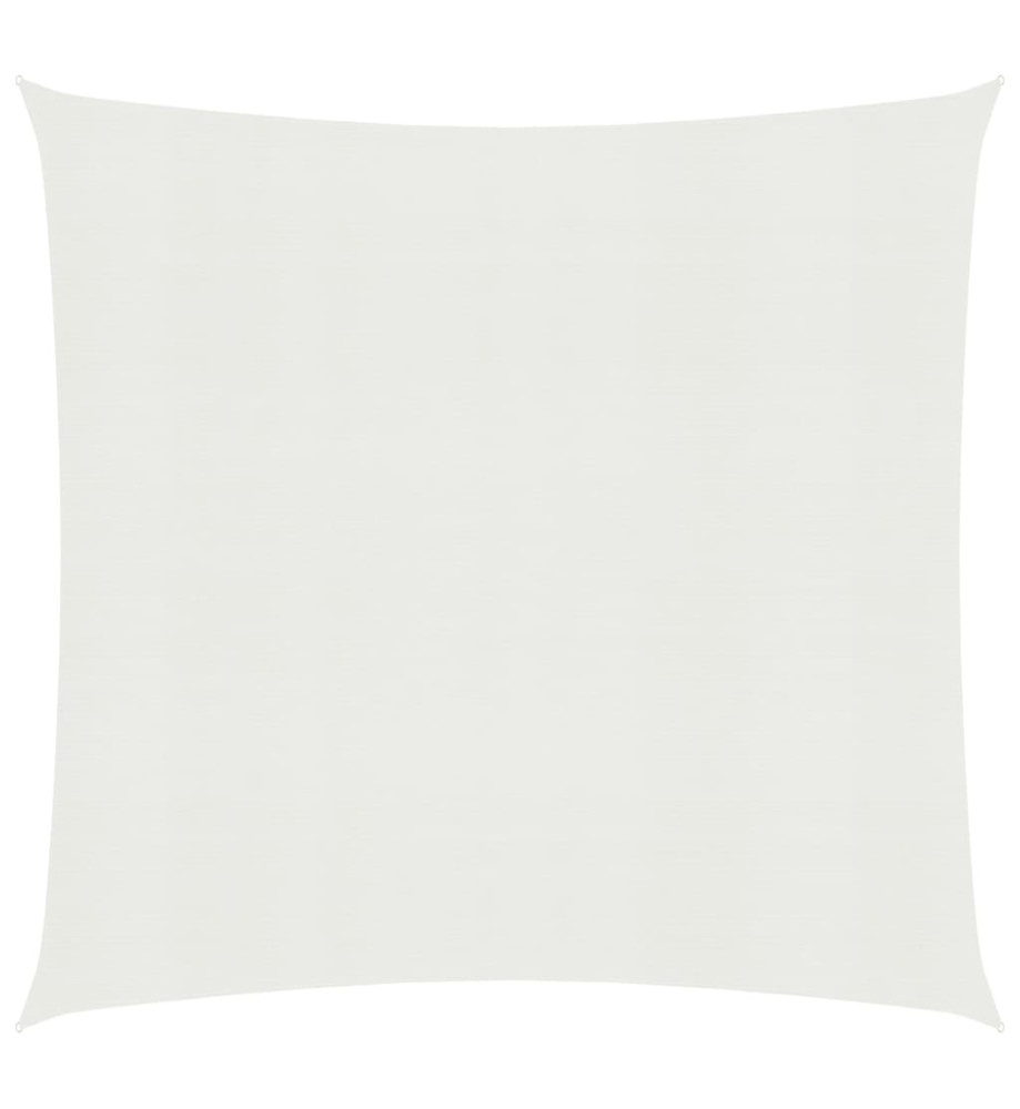 Voile d'ombrage 160 g/m² Blanc 3x3 m PEHD