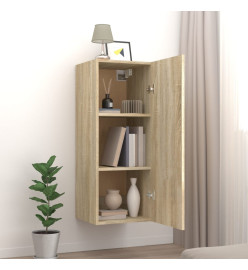 Armoire suspendue Chêne Sonoma 34,5x34x90 cm Bois d'ingénierie