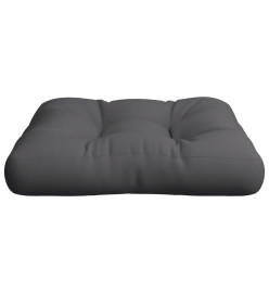 Coussin de palette 60x60x12 cm gris tissu