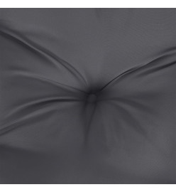 Coussin de palette 60x60x12 cm gris tissu