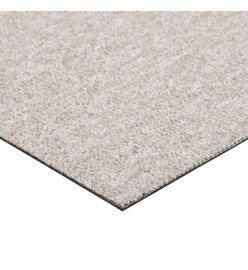 Dalles de tapis de sol 20 pcs 5 m² 50x50 cm Beige clair