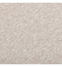 Dalles de tapis de sol 20 pcs 5 m² 50x50 cm Beige clair