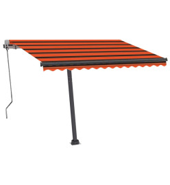 Auvent automatique sur pied 300x250 cm Orange/marron