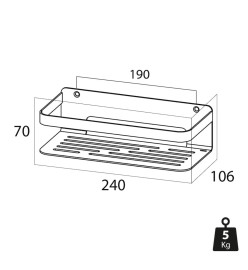 Tiger Panier de salle de bain Caddy Chromé 1400030346