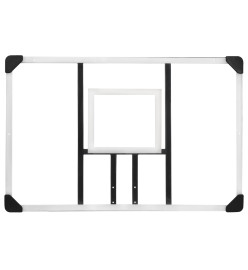 Panneau de basket-ball Transparent 106x69x3 cm Polycarbonate