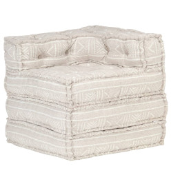 Pouf modulaire Beige Tissu