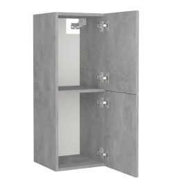 Armoire de salle de bain Gris béton 30x30x80 cm Aggloméré