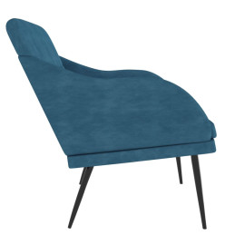 Banc Bleu 110x76x80 cm Velours