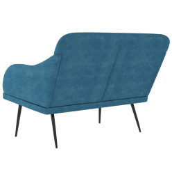 Banc Bleu 110x76x80 cm Velours