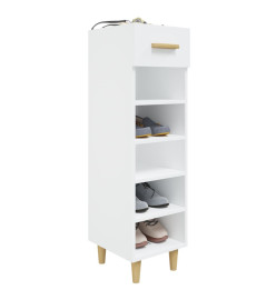 Armoire à chaussures Blanc 30x35x105 cm Bois d'ingénierie