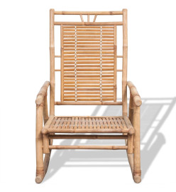 Chaise à bascule en bambou