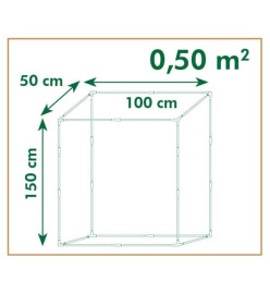 Nature Serre à tomates 100x50x150 cm