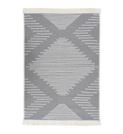 Tapis Gris foncé 160x230 cm Coton