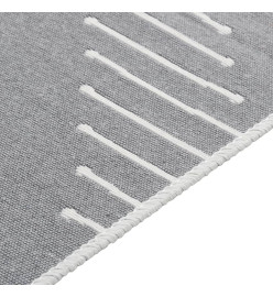 Tapis Gris foncé 160x230 cm Coton