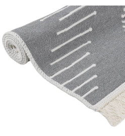 Tapis Gris foncé 160x230 cm Coton