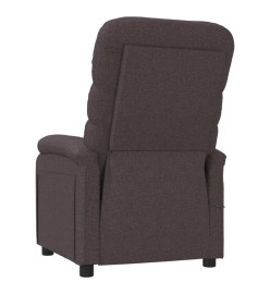 Fauteuil de massage Marron foncé Tissu