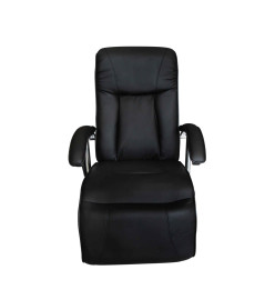 Fauteuil de massage Noir Similicuir