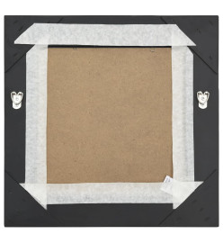 Miroir mural style baroque 40x40 cm noir