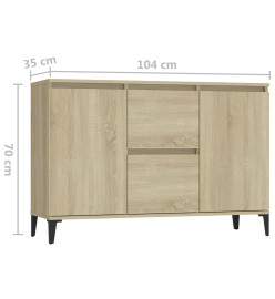 Buffet Chêne sonoma 104x35x70 cm Aggloméré