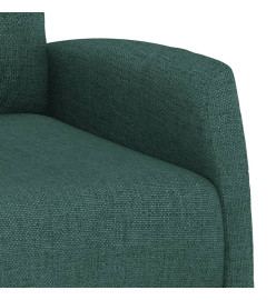 Fauteuil de massage Vert foncé Tissu