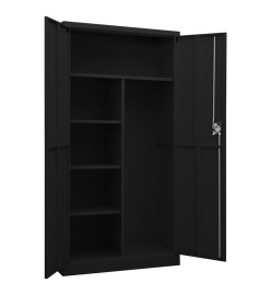 Armoire à casiers Noir 90x40x180 cm Acier