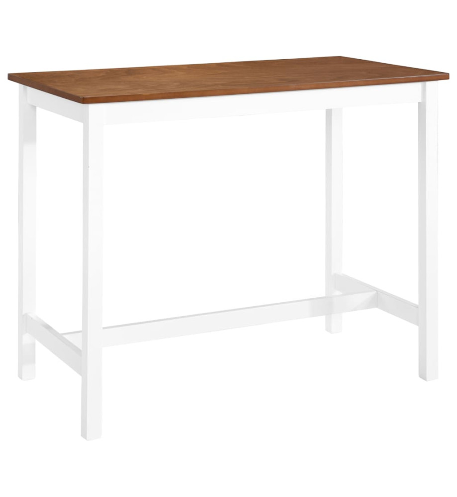 Table de bar Bois massif 108 x 60 x 91 cm