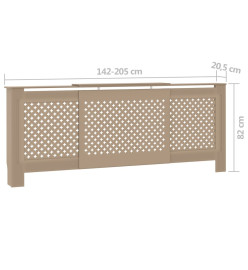 Cache-radiateur MDF 205 cm