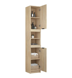 Armoire de salle de bain Chêne sonoma 32x34x188,5 cm