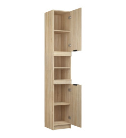 Armoire de salle de bain Chêne sonoma 32x34x188,5 cm