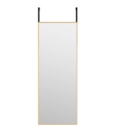 Miroir de porte Doré 30x80 cm Verre et aluminium