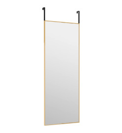 Miroir de porte Doré 30x80 cm Verre et aluminium