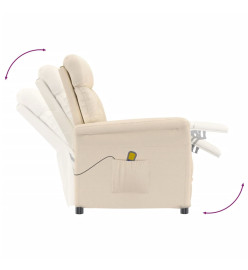 Fauteuil de massage Beige Tissu microfibre