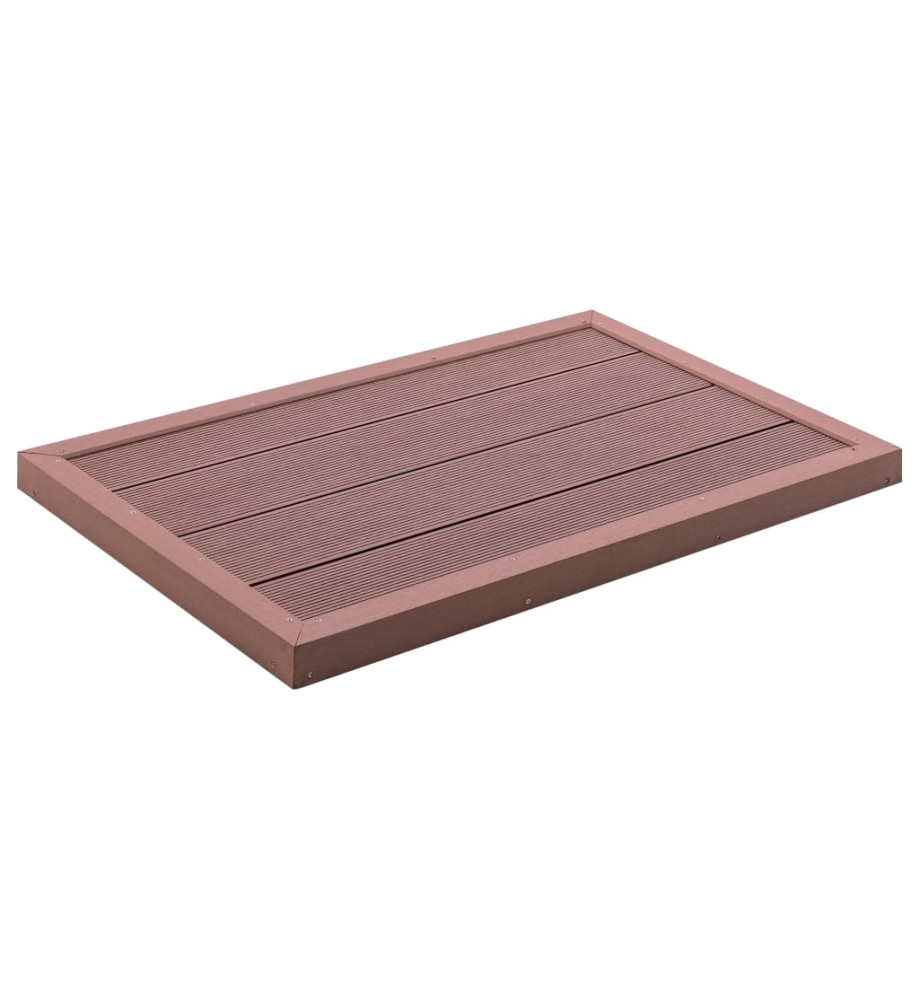 Élément de plancher pour douche solaire Marron 101x63x5,5cm WPC