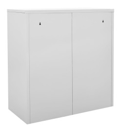 Armoire à casiers Gris clair et bleu 90x45x92,5 cm Acier