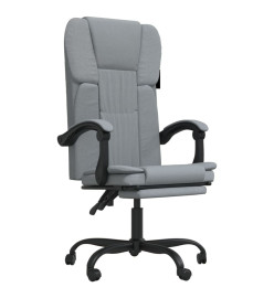 Fauteuil inclinable de bureau Gris clair Tissu