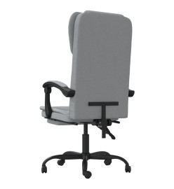 Fauteuil inclinable de bureau Gris clair Tissu