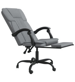 Fauteuil inclinable de bureau Gris clair Tissu