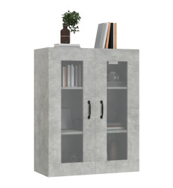 Armoire murale suspendue Gris béton 69,5x34x90 cm