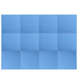 Tapis de sol 12 pcs 4,32㎡ Mousse EVA Bleu