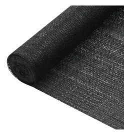 Filet brise-vue Noir 1,2x10 m PEHD 75 g/m²