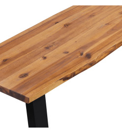 Banc en bois d'acacia massif 145 cm