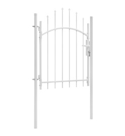 Portail de jardin Acier 1 x 1,75 m Blanc