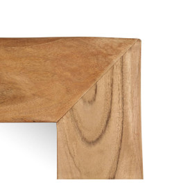 Miroir cosmétique 50x50 cm Bois solide d'acacia
