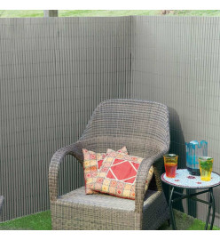 Nature Écran de jardin à double face PVC 1,5x3 m Gris