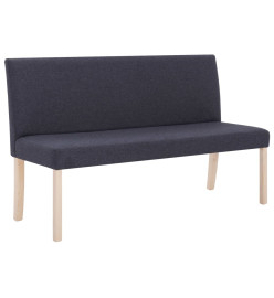 Banc 139,5 cm Gris foncé Polyester